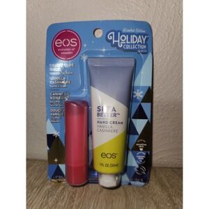 Vanilla Cashmere Hand Cream Candy Cane Lip Balm‎ Holiday Gift Set 2 Piece~NEW~